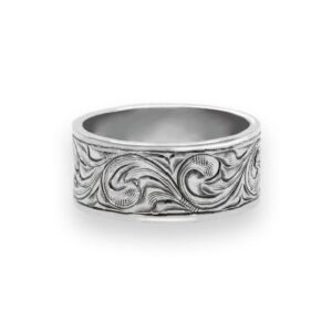 Vintage Engraved Silver Ring
